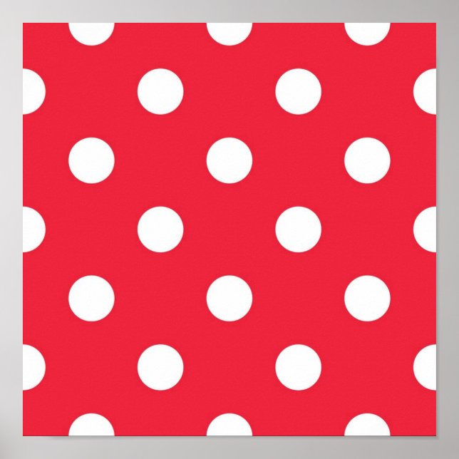 Polka dot pattern poster (Front)
