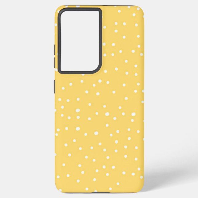 Polka dot pattern samsung galaxy s21 ultra case (Back)