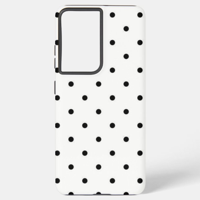 Polka dot pattern samsung galaxy s21 ultra case (Back)