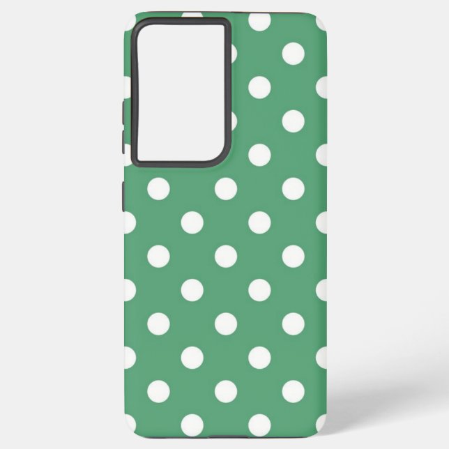 Polka dot pattern samsung galaxy s21 ultra case (Back)