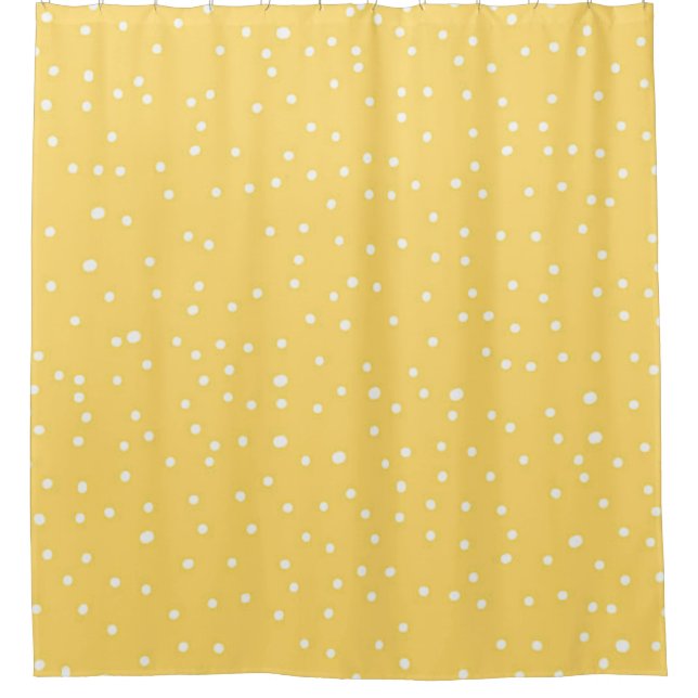 Polka dot pattern shower curtain (Front)