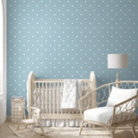 Polka Dot Pattern Simple Minimalist Modern Blue