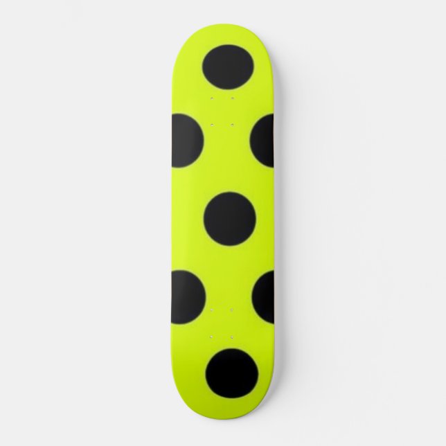 Polka dot pattern skateboard (Front)