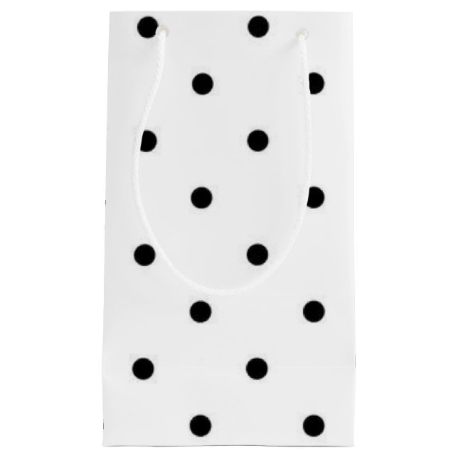 Polka dot pattern small gift bag (Front)