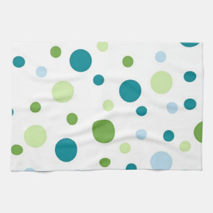 Polka dot pattern tea towel