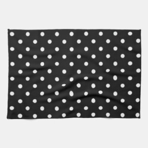 Polka dot pattern tea towel
