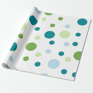 Polka dot pattern wrapping paper