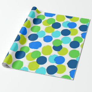 Polka dot pattern wrapping paper