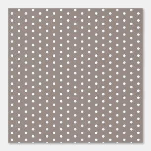 Polka Dot Patterned Taupe Brown Elegant Stylish Wallpaper