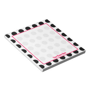 Polka Dot Personalised Notepad