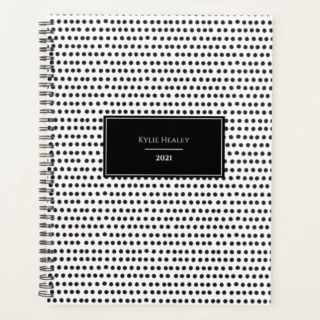 Polka Dot Personalised Planner (Front)