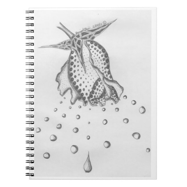 Polka Dot Petal Drop Notebook (Front)