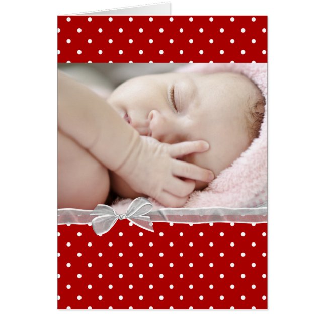 Polka Dot Photo Card (Front)