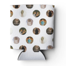 Polka Dot Photo Collage Pillow
