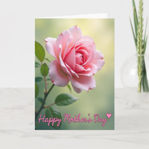 Polka Dot Pink Blossom Card