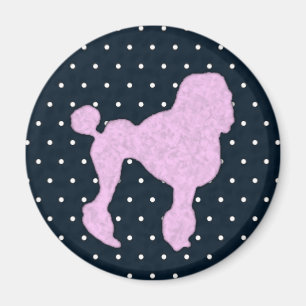 Polka Dot Poodle Magnet