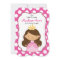 Polka Dot Princess Birthday Invitation Brunette