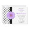 Polka Dot Purple Daisy Bridal Shower Invitation