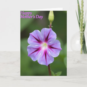 Polka Dot Purple Petal Card