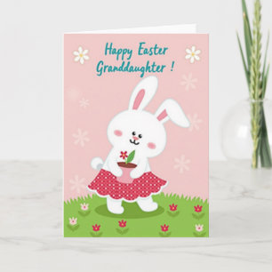 Polka Dot Rabbit Spring Card