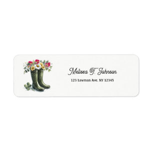 Polka Dot Rainboots and Daisies