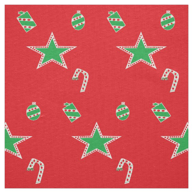 Polka Dot Red Christmas Fabrics KriyasCollection Fabric (Swatch)