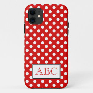 Polka Dot Red & White iPhone 5 Case