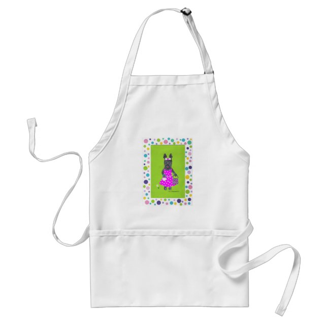 POLKA DOT SCOT STANDARD APRON (Front)
