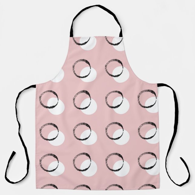 Polka dot.Seamless pattern. Image on a white and c Apron (Front)