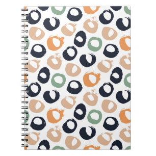 Polka dot seamless pattern. Vintage illustration.  Notebook