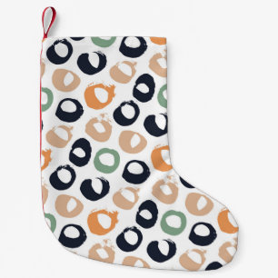 Polka dot seamless pattern. Vintage illustration.  Small Christmas Stocking