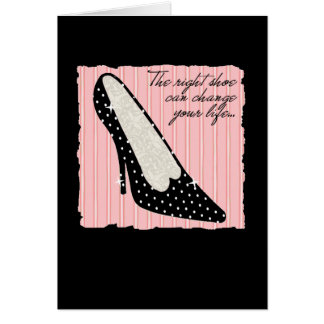 Polka Dot Shoe Card