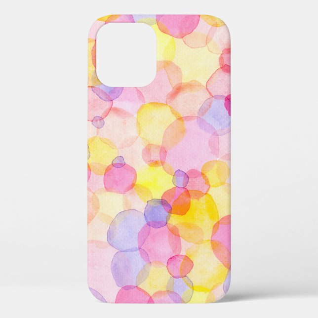 Polka Dot Splash: Colourful Watercolor Case-Mate iPhone Case (Back)