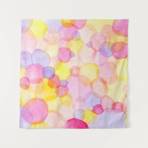 Polka Dot Splash: Colourful Watercolor Tapestry