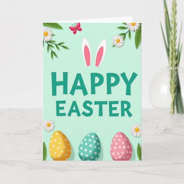 Polka Dot Springtime Card (Front)