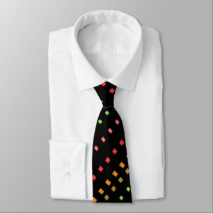 Polka-Dot Squares Tie