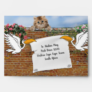 Polka-Dot Street Scene Envelope