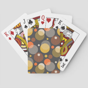 Polka Dot Stripe Pattern Playing Cards