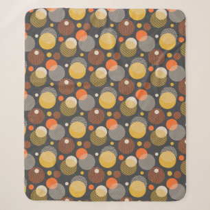 Polka Dot Stripe Pattern Sherpa Blanket