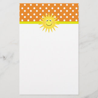 Polka Dot & Sunshine Stationary Stationery