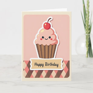 Polka Dot Sweet Cupcake Card