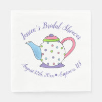 Polka Dot Teapot Afternoon Tea Bridal Baby Shower