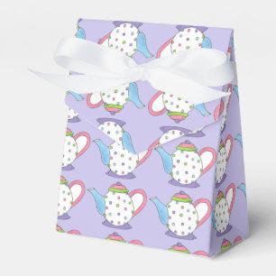 Polka Dot Teapot Afternoon Tea Party Bridal Shower Favour Box