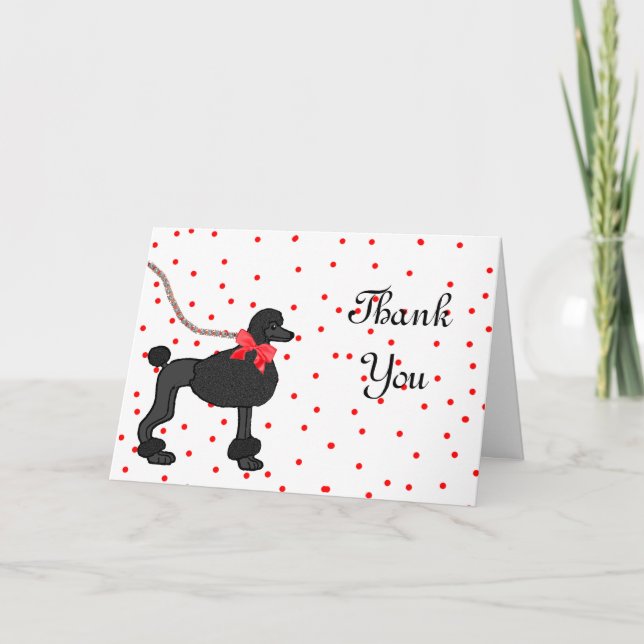 Polka dot Thank You Card (Front)