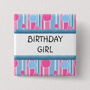POLKA DOT THEMED BIRTHDAY GIRL PIN