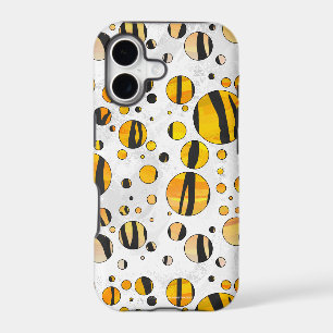 Polka Dot Tiger Black and Orange Print