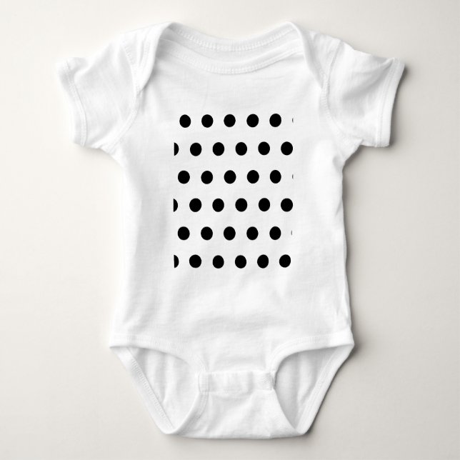 Polka Dot V-Neck T-Shirt (Pink & Black) (Front)