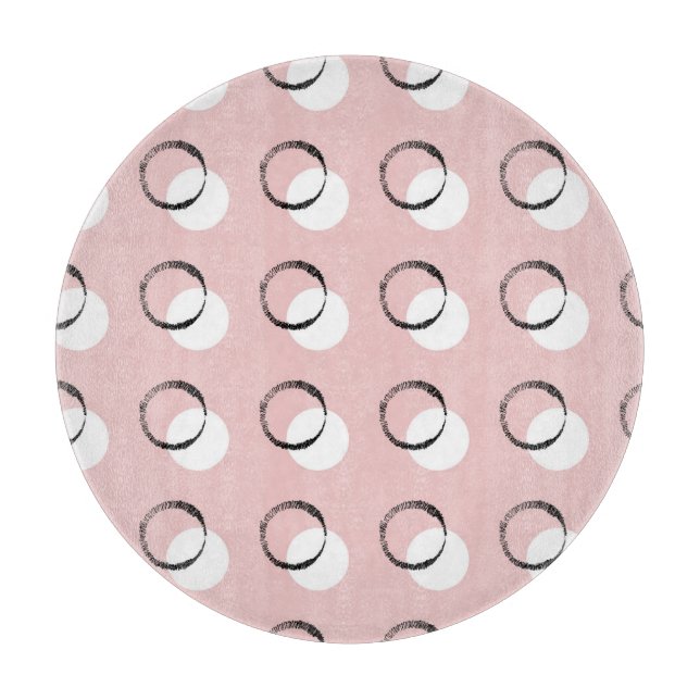 Polka dot, versatile seamless pattern cutting board (Front)