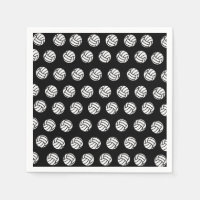 Polka Dot Volleyball Patten Paper Napkins