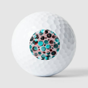 Polka dot watercolor, abstract pattern. golf balls